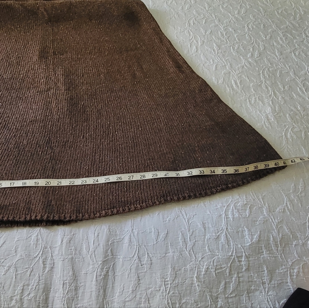 Zara Brown Knit Maxi Skirt - Picture 6 of 12
